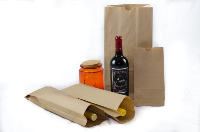 Paper Bags Kraft Single Bottle