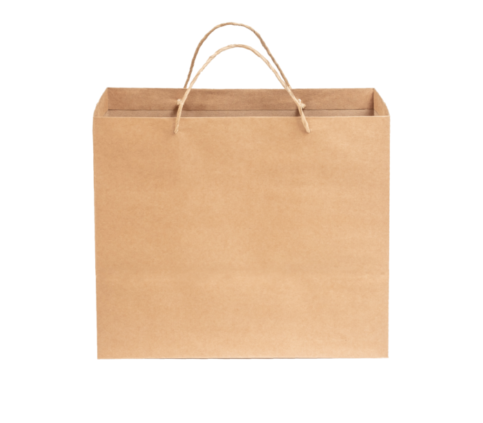 13″ x 8.27″ x 13.98″ SOS Kraft Twisted Handle Paper Bags