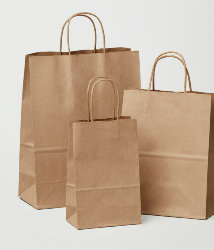 KRAFT PAPER SHOPPING BAGS