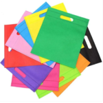 D CUT HANDLE NON WOVEN BAGS