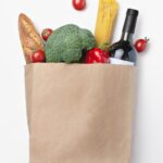 Eco Friendly Grocery Bags made in 100% Recycled Paper – Available in Kraft Brown, White and Custom Printed Options in several Size and bundle variations.